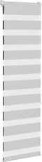 vidaXL - Zebra - rolgordijn - 50x150 - cm - stofbreedte - 45,9cm - lichtgrijs