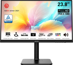 MSI Modern MD2412P - Computer Monitor - 60,5 cm (23.8") Full HD 1920 x 1080 Pixels 100 Hz 1 ms - Zwart