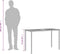 vidaXL Tuintafel met acaciahouten blad 115x54x74 cm poly rattan zwart