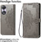 iMoshion Hoesje Geschikt voor Oppo A58 Hoesje Met Pasjeshouder - iMoshion Mandala Bookcase - Grijs