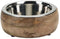 Designed by Lotte Mandira - Hondenvoerbak - Hout + RVS bakje - 21 cm