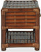 vidaXL - Nachtkastje - 45x45x40 - cm - bamboe - donkerbruin