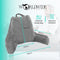 WorldWide Products Leeskussen - Relax kussen memory foam - Ergonomisch met armsteunen - Fluweel grijs