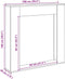 vidaXL - Haardombouw - 100x20x100 - cm - bewerkt - hout - gerookt - eikenkleurig