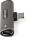 Startech.com CDP235APDM - USB-C Audio & Oplaadadapter - 3.5mm TRRS Jack en 60W Power Delivery - Zilver