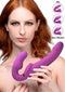 XR Brands Evoke Ergo Fit - Strapless Strap-On met Afstandsbediening - 3 Snelheden en 7 Pulsatiepatronen