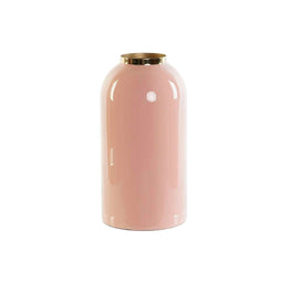 Vaas DKD Home Decor Groen Gouden Koraal Ijzer Coating 13 x 13 x 25 cm (2 Stuks)