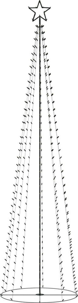 vidaXL - Kegelkerstboom - 400 - warmwitte - LED's - 100x360 - cm