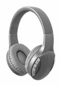 Gembird BTHS-01-SV - Over-Ear Koptelefoon - Draadloos Bluetooth - Zilver