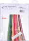 Thea Gouverneur - Borduurpakket met telpatroon - 3073A - Voorgesorteerde DMC Garens - Rode Gladiolen - Aida - 20 cm x 88 cm - DIY Kit