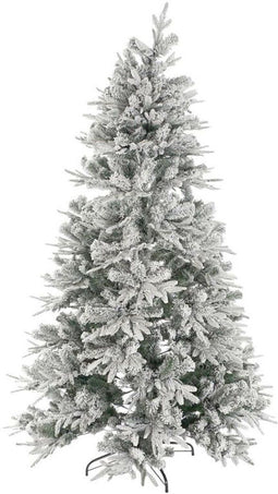 Kerstboom Home ESPRIT Wit Polyethyleen Besneeuwd 120 x 120 x 210 cm