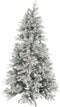 Kerstboom Home ESPRIT Wit Polyethyleen Besneeuwd 120 x 120 x 210 cm