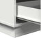 vidaXL - Nachtkastje - met - LED - Wit - 39x34,5x65 - cm - Gelaagd - Hout
