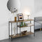 SoBuy FSB35-PF - Console Tafel - 3 Opbergplanken - Industrieel - 120x30x80 cm