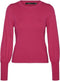 VERO MODA VMHOLLYKARISPUFF LS O-NECK PULLOV GA BOO Dames Trui - Maat XL - Viscose/Polyester/Nylon