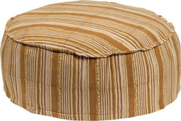 BuPureHome Bloom Poef - Katoen - Groen/Bruin - 25x65x65