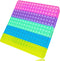XXL Rainbow Pop It Fidget Toy - 30 cm Groot, Stressverlichter voor Alle Leeftijden