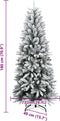 vidaXL - Kunstkerstboom - met - 300 - LED's - en - sneeuw - 180 - cm
