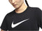 Nike Dri-FIT Crew - Sportshirt Dames - Korte mouwen - Zwart - Maat XL