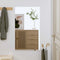 vidaXL - Wandspiegel - 50x80 - cm - rechthoekig - glas