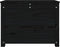 vidaXL - Opbergbox - zwart - 60x32x45,5 - cm - massief - grenenhout