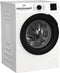 Beko b300 BM3WFU31041X - Wasmachine Voorlader 10 kg 1351 RPM - Zwart Wit