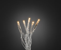 Konstsmide 6354 - Snoerverlichting - 100 lamps micro LED - 693cm - transp kabel - 24V - voor binnen - extra warmwit