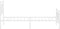 vidaXL - Bedframe - met - hoofd- - en - voeteneinde - metaal - wit - 90x190 - cm