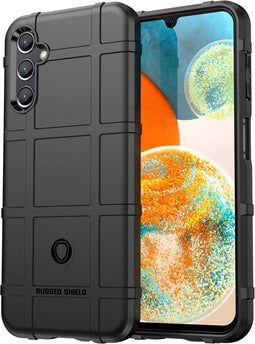 iMoshion Hoesje Geschikt voor Samsung Galaxy A14 (4G) Hoesje Siliconen - iMoshion Rugged Shield Backcover - Zwart
