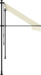 vidaXL - Luifel - uittrekbaar - 300x150 - cm - stof - en - staal - crèmekleurig