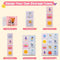 COSTWAY Kinderkledingkast - Reksysteem kunststof 12 kubussen 2 hangers - Roze en Wit