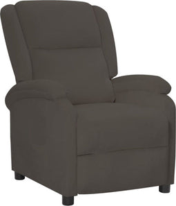 vidaXL Fauteuil verstelbaar fluweel donkergrijs