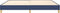 vidaXL - Boxspringbed - 200x200 cm - Stof - Blauw