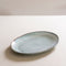Dutch Rose Organic Ovale schaal - Serveerschaal - 40x28cm - Stoneware Handgemaakt - Blauw