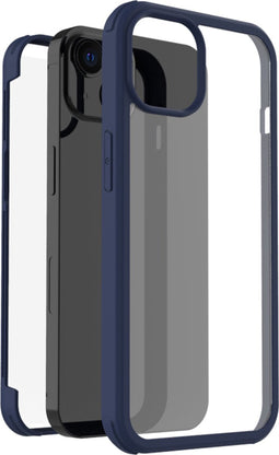 Accezz iPhone 14 Plus - 360° Full Protective Cover - Militaire valbescherming - Blauw