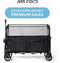 Mr Fold Bolderkar - XXL - Opvouwbaar - 300L - 150KG Draagkracht - Zwart - 5 Jaar Garantie