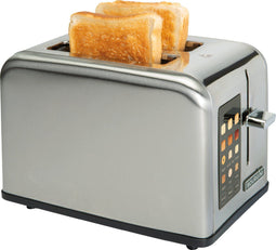 Bourgini Digital Toaster - Broodrooster met touchscreen - 6 bruiningsstanden - RVS