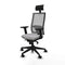 Bureaustoel met hoofdsteun Piqueras y Crespo 2D066N1 Lichtgrijs