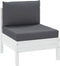 vidaXL - Palletkussens - 2 - st - stof - antraciet