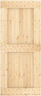 vidaXL - Schuifdeur - met - beslag - 90x210 - cm - massief - grenenhout