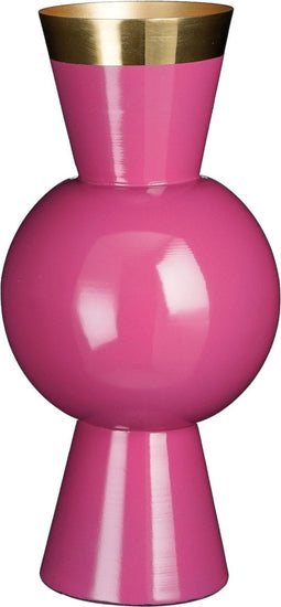 Mica Decorations Vaas Ceres - 15x15x31 cm - Ijzer - Roze