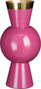 Mica Decorations Vaas Ceres - 15x15x31 cm - Ijzer - Roze