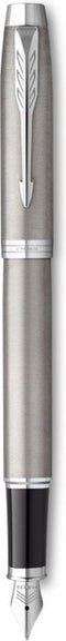 Parker IM vulpen | Roestvrij staal met chromen afwerking | Medium punt met blauw inktpatroon | Geschenkverpakking