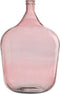 J-Line vaas Fles Terra - glas - roze - large - 55 cm hoog