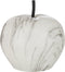 J-Line decoratie Appel marmer - polyresin - wit - large