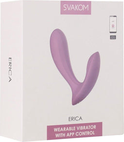 Svakom - Erica - Draagbare Vibrator Met App Control - Twee Motoren - Lichtroze