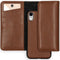 Selencia Hoesje Geschikt voor iPhone Xr Hoesje Met Pasjeshouder - Selencia Eny Uitneembare Vegan Lederen Clutch - Bruin