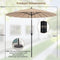 Coast Tuinparasol - Ø265 x 250 cm - Kantelbaar UV-Bestendig Blauw/Beige/Bruin
