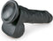 EasyToys - Realistische Dildo met Balzak - Inclusief Zuignap - Dildo's - Dildo met Zuignap - 17,5 cm - Zwart