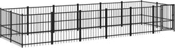vidaXL - Hondenkennel - voor - buiten - 11,26 - m² - staal